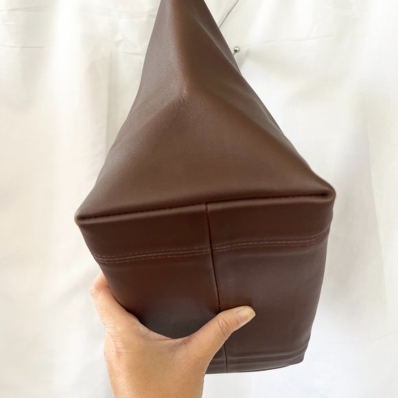 Vintage Coach Waverly Chocolate Brown Leather Tote 4133 - Picture 10 of 16